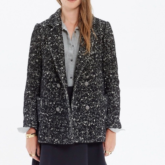 Madewell Et Sezane Tweed Coat 